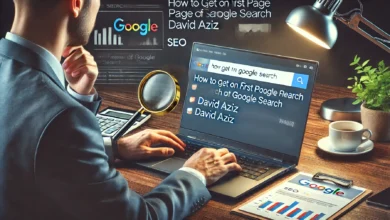 How to Get on First Page of Google Search David Aziz