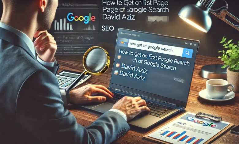 How to Get on First Page of Google Search David Aziz