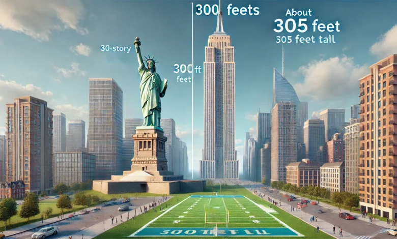 how tall is 300 feet