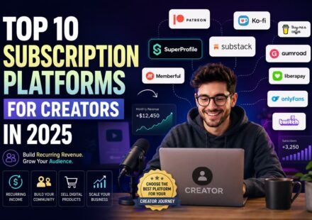 Top 10 Subscription Platforms for Creators in 2025