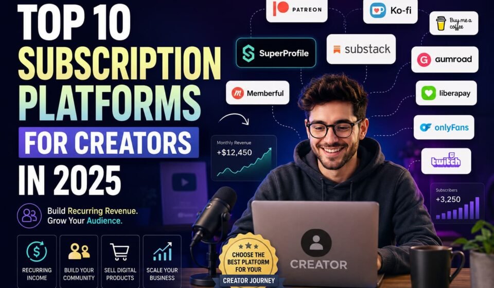 Top 10 Subscription Platforms for Creators in 2025