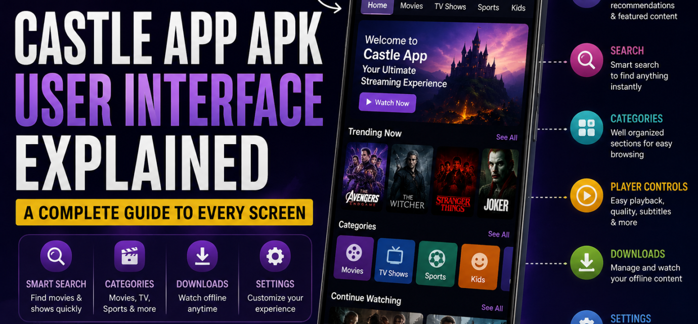 Castle App APK User Interface Explained
