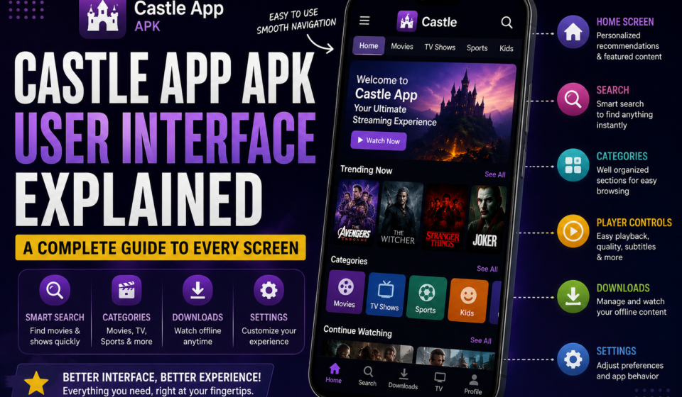 Castle App APK User Interface Explained